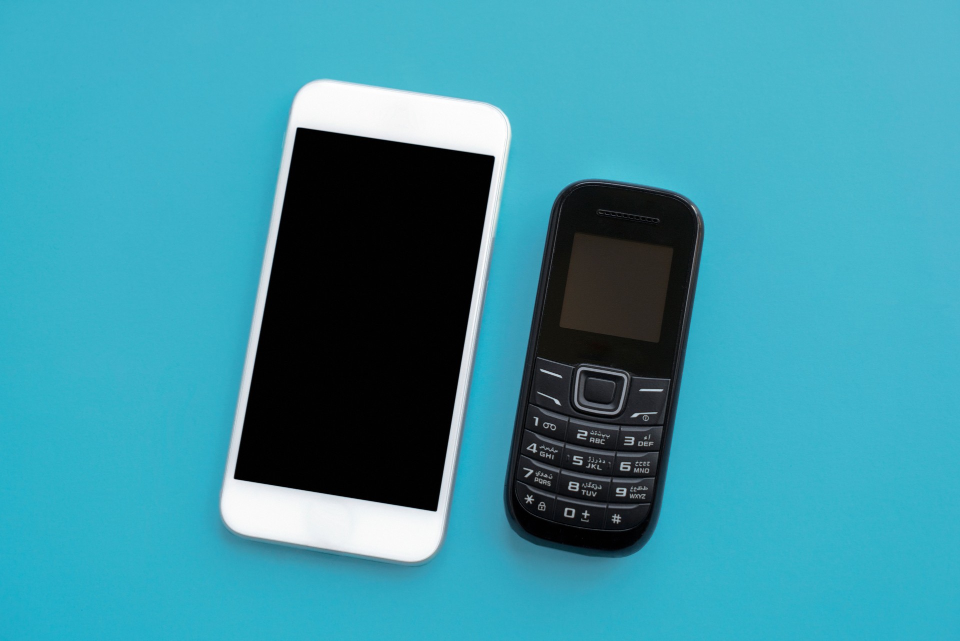 Old and new smartphones